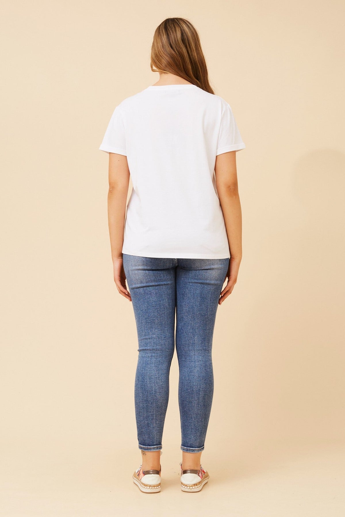 Caroline Morgan Australia LURA QUEEN BEE T-SHIRT (White)
