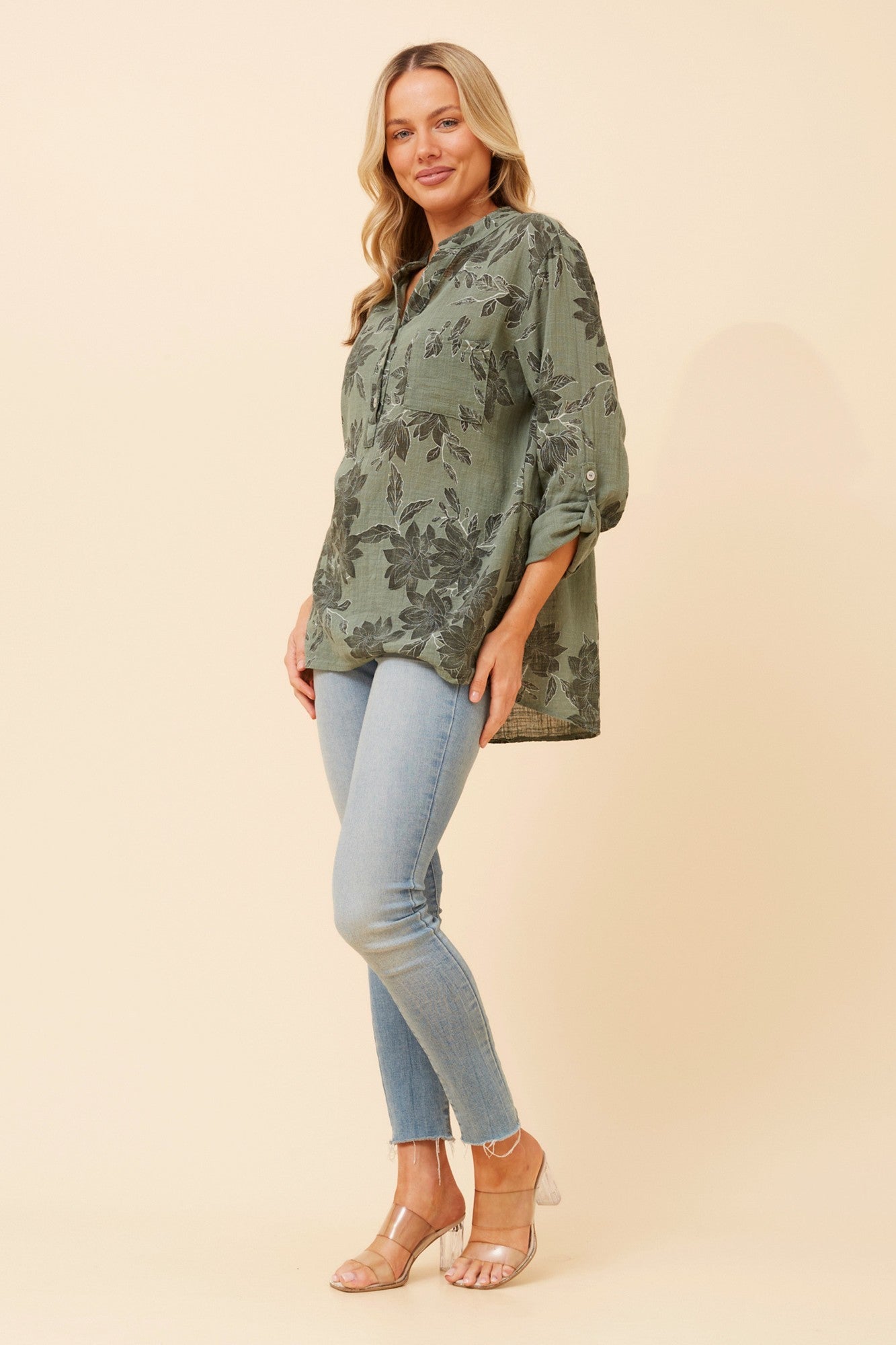 ROSETTA LEAF PRINT TOP (Fango)
