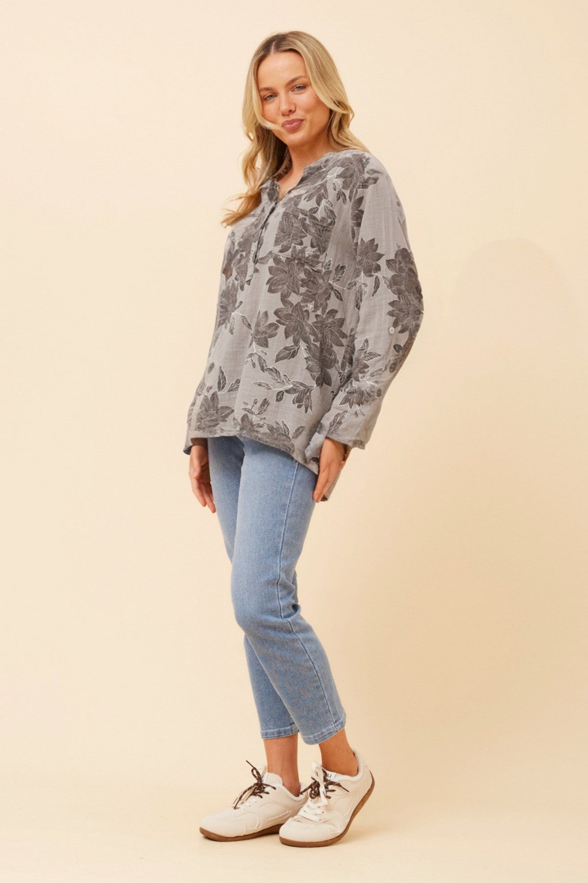 ROSETTA LEAF PRINT TOP (Fango)