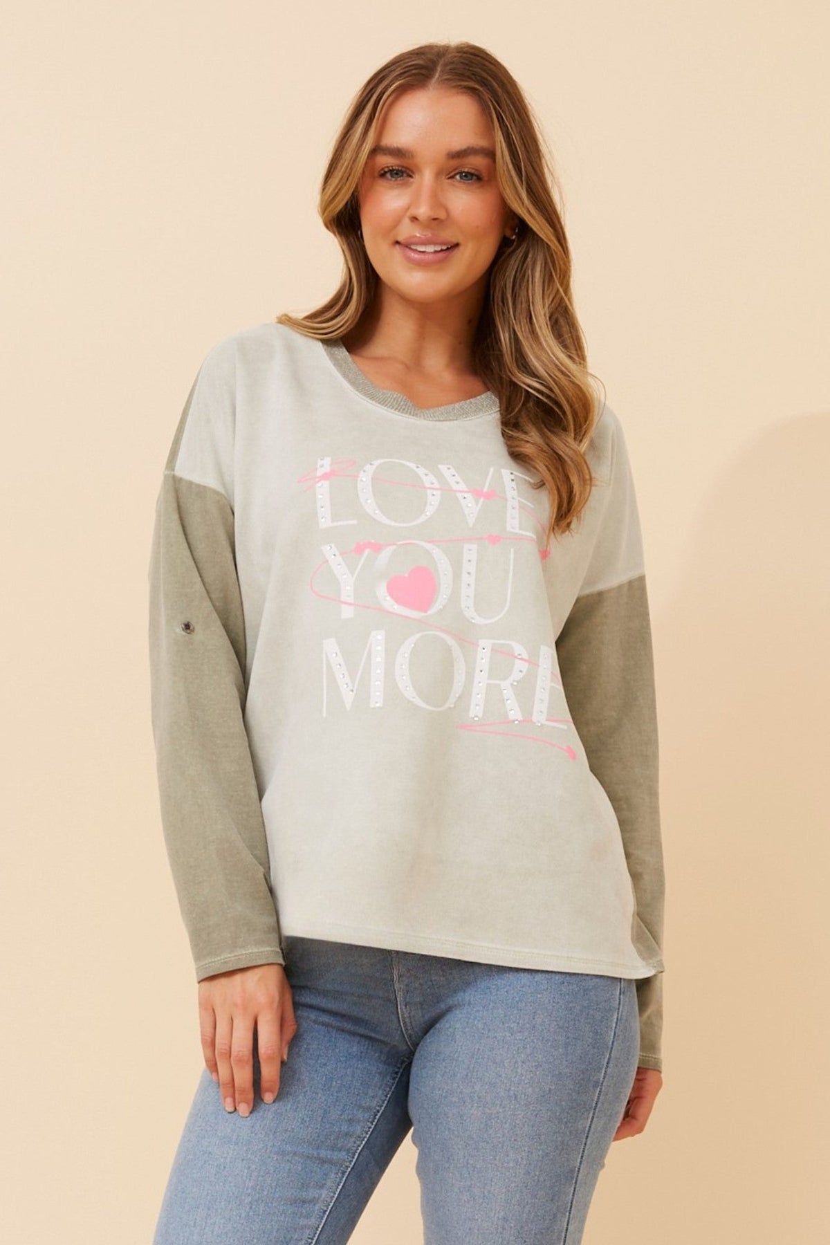 COSETTA FAUX SUEDE JUMPER (Khaki)