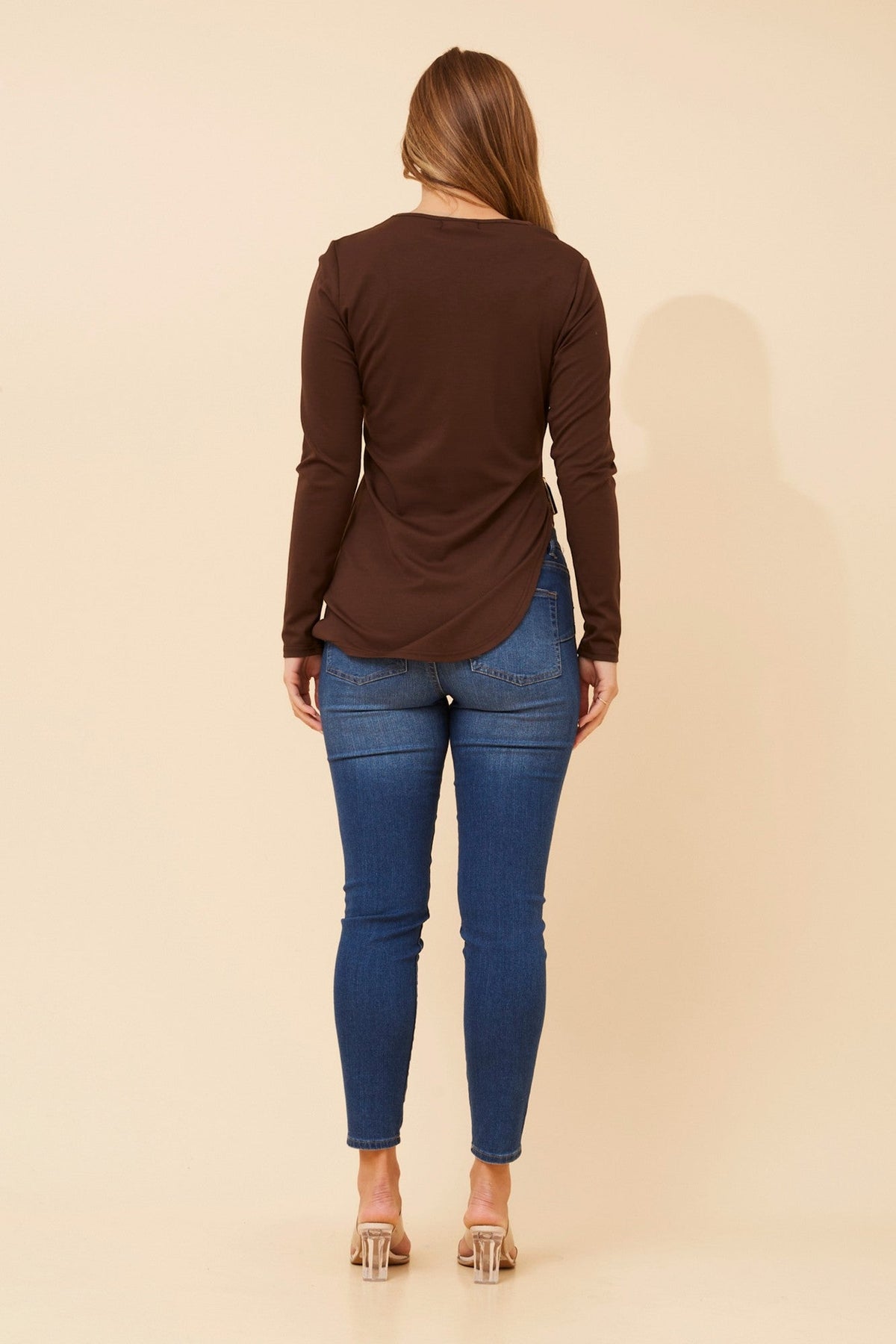 Caroline Morgan Australia PAVIE SOLID TOP (Chocolate)