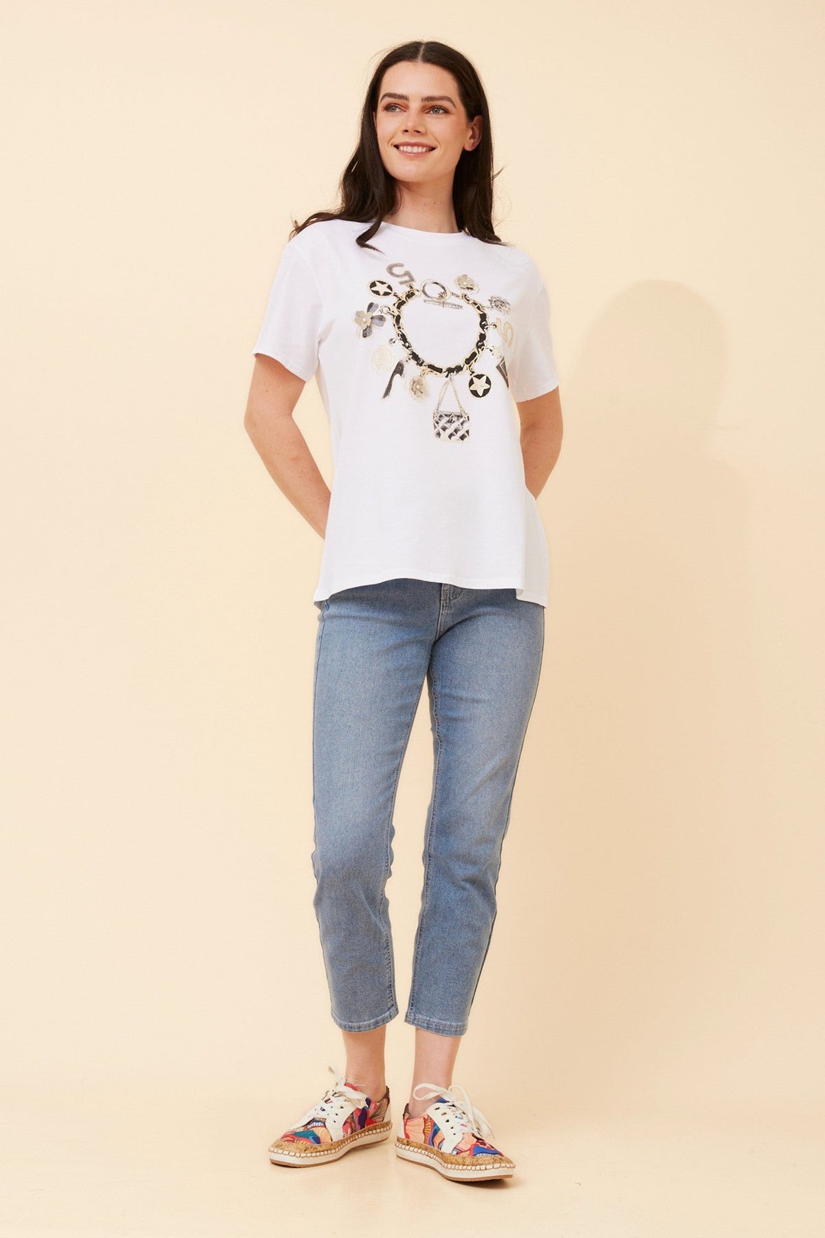 IMILIA GRAPHIC PRINT T-SHIRT (White)