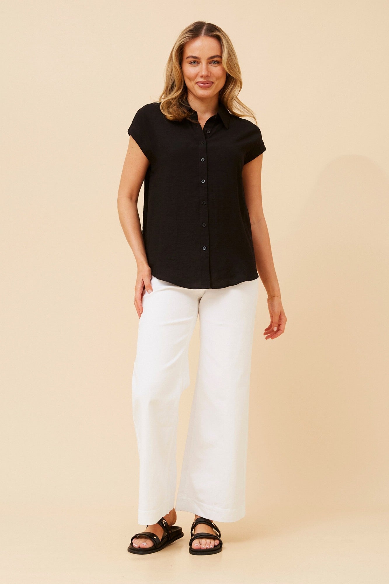 STARLETTE SHORT SLEEVE SHIRT (Blue)