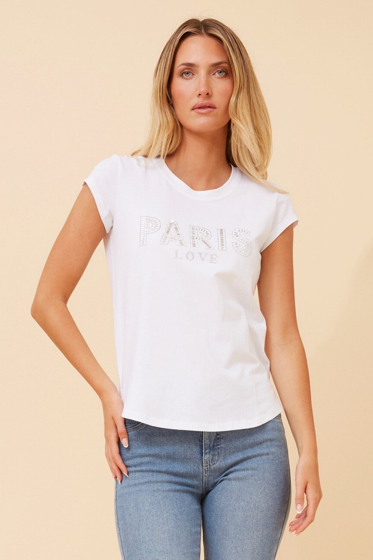 COCO EMBELLISHMENT T-SHIRT (Skylight)