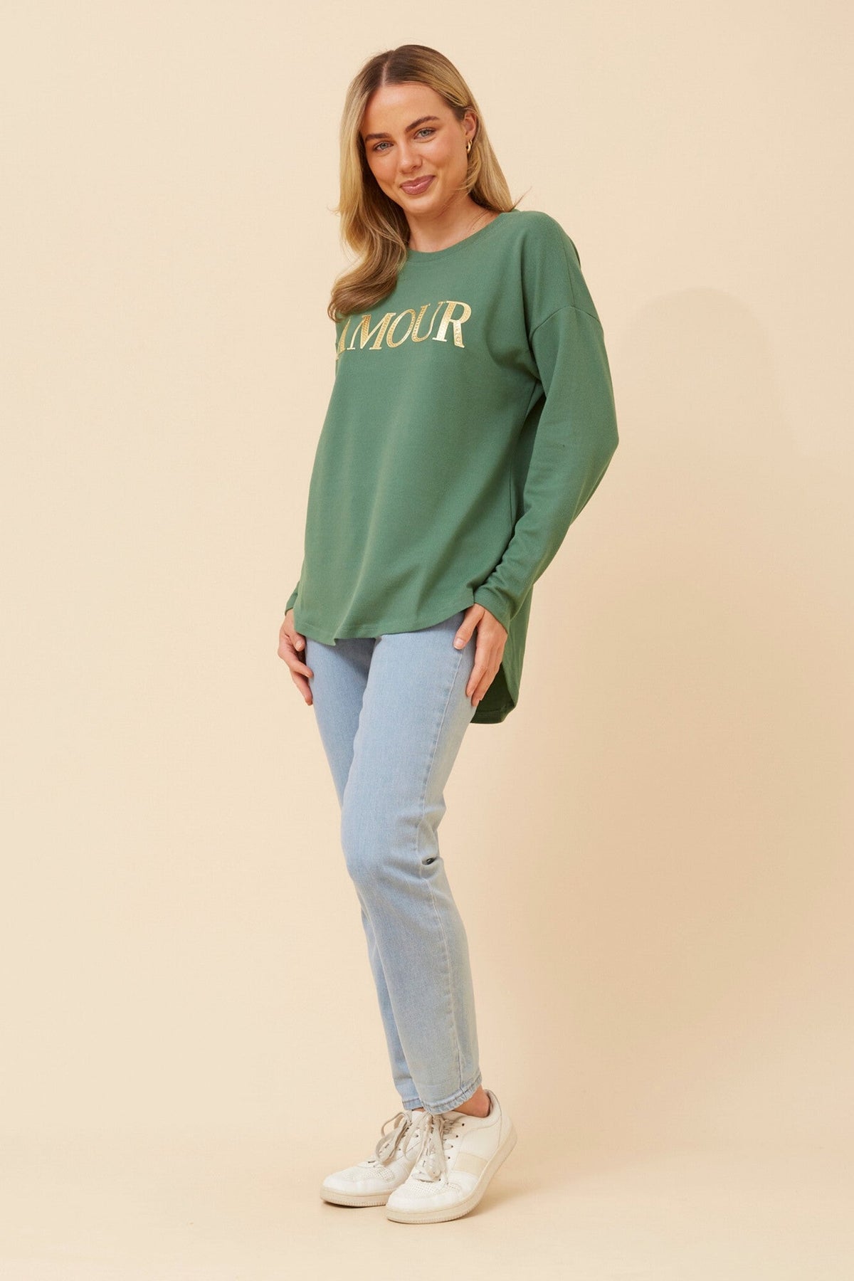 EVA AMOUR TOP (Green Ash)