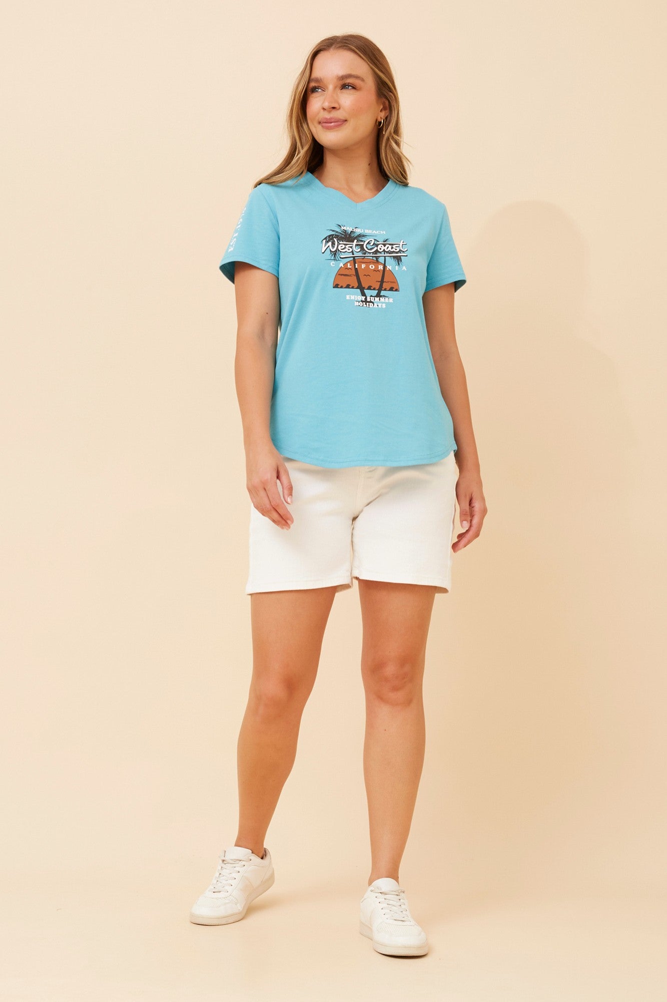 JINDELLE GRAPHIC T-SHIRT (Aqua)