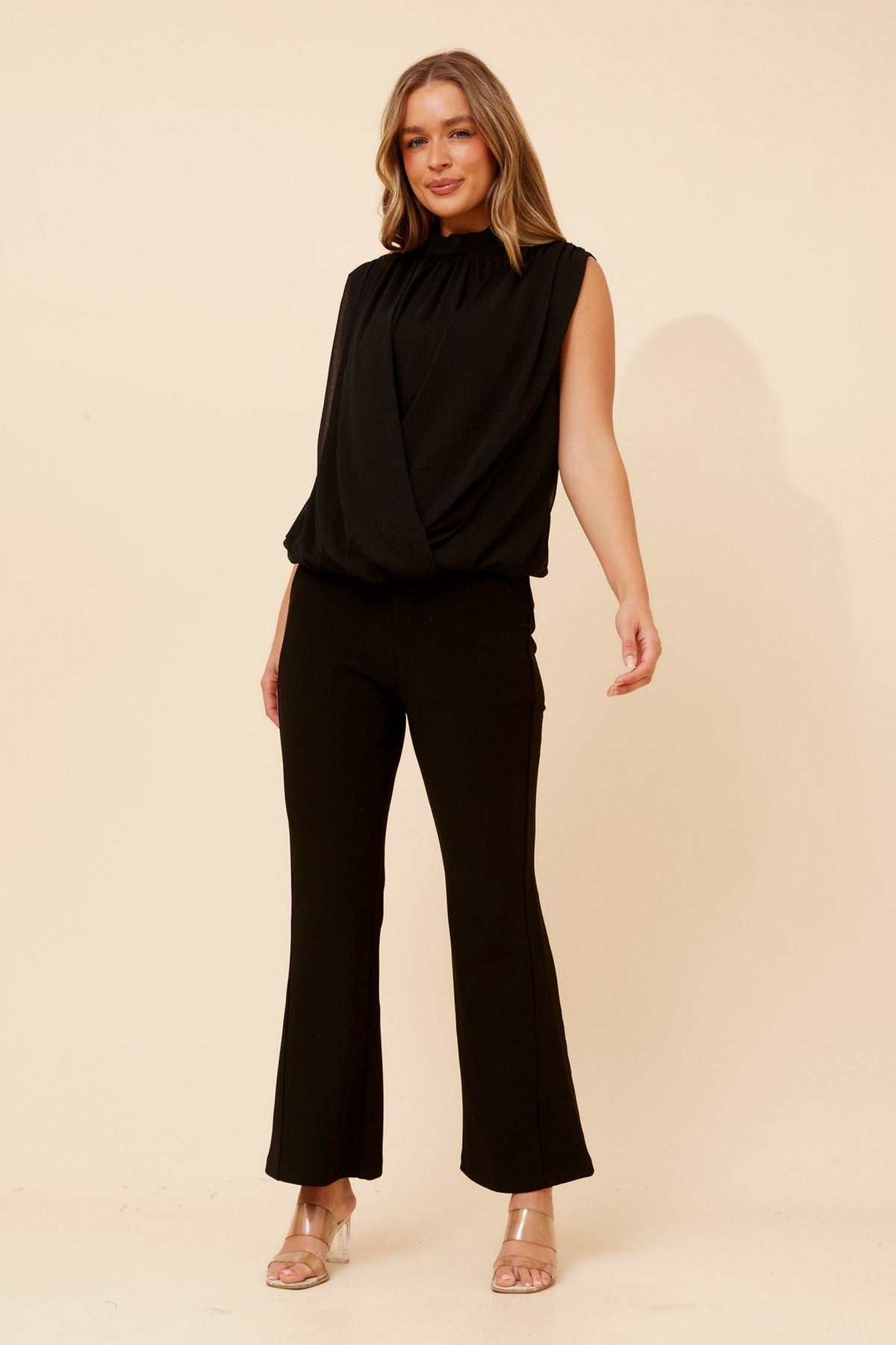 Caroline Morgan Australia YASMA SOLID TOP (Black)
