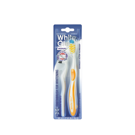 Image of Oral Care. Product name - Medium Bristle Stain Lifter Whitening Toothbrush in colour by brand - White Glo