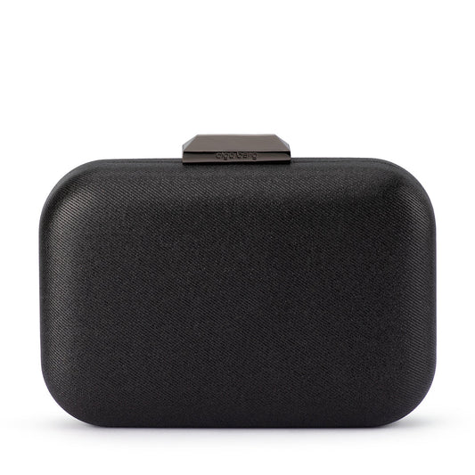 Image of Bags. Productname: TAMAR Metallic Clutch in Black colour by brand - Olga Berg