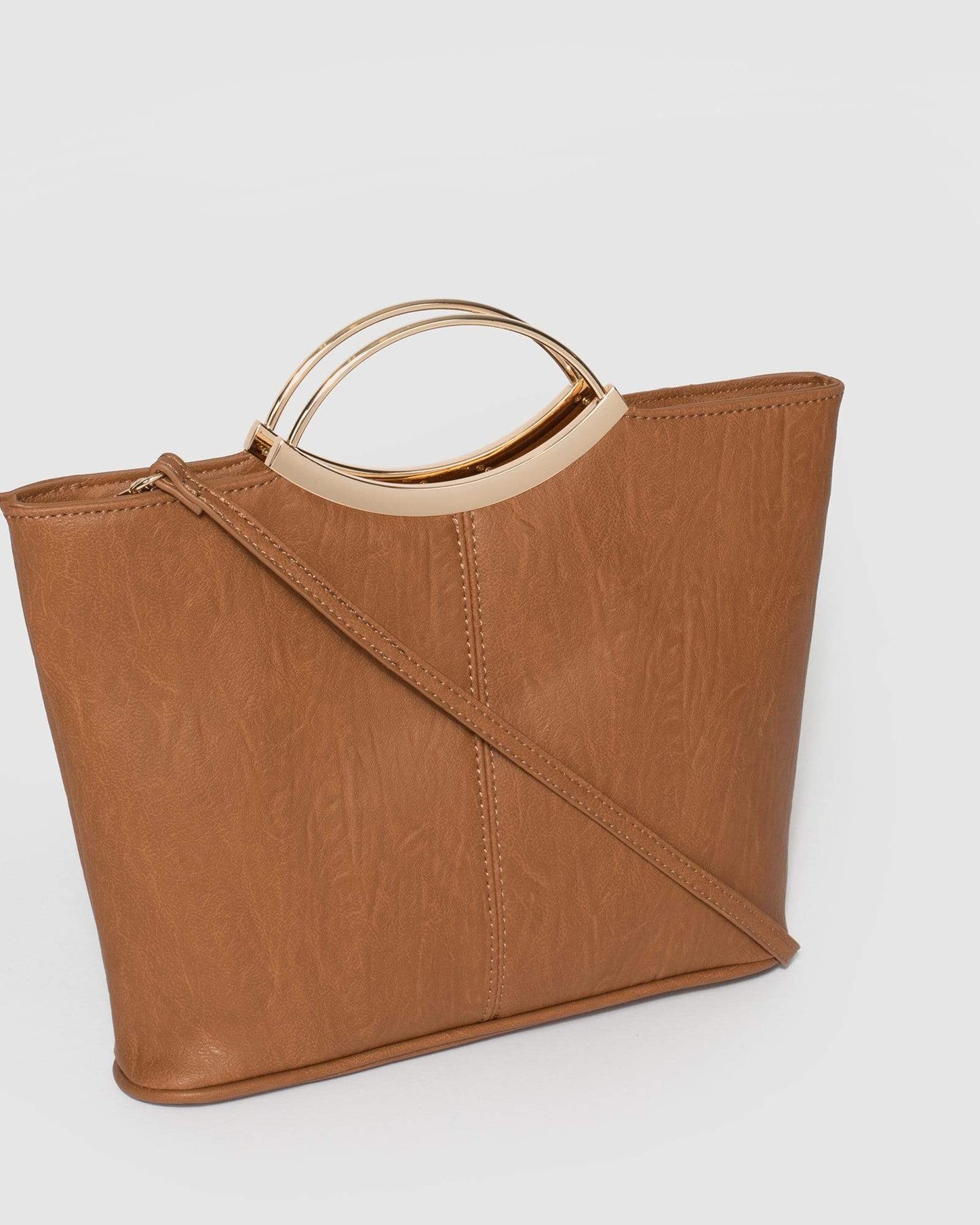 GROUP48 Tan Jessie Clutch Bag (Brown)