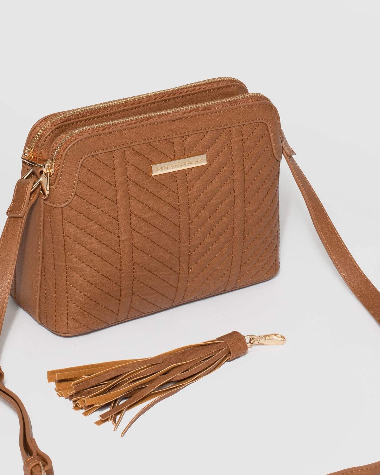 Colette by Colette Hayman Joanna Crossbody Bag (Tan)