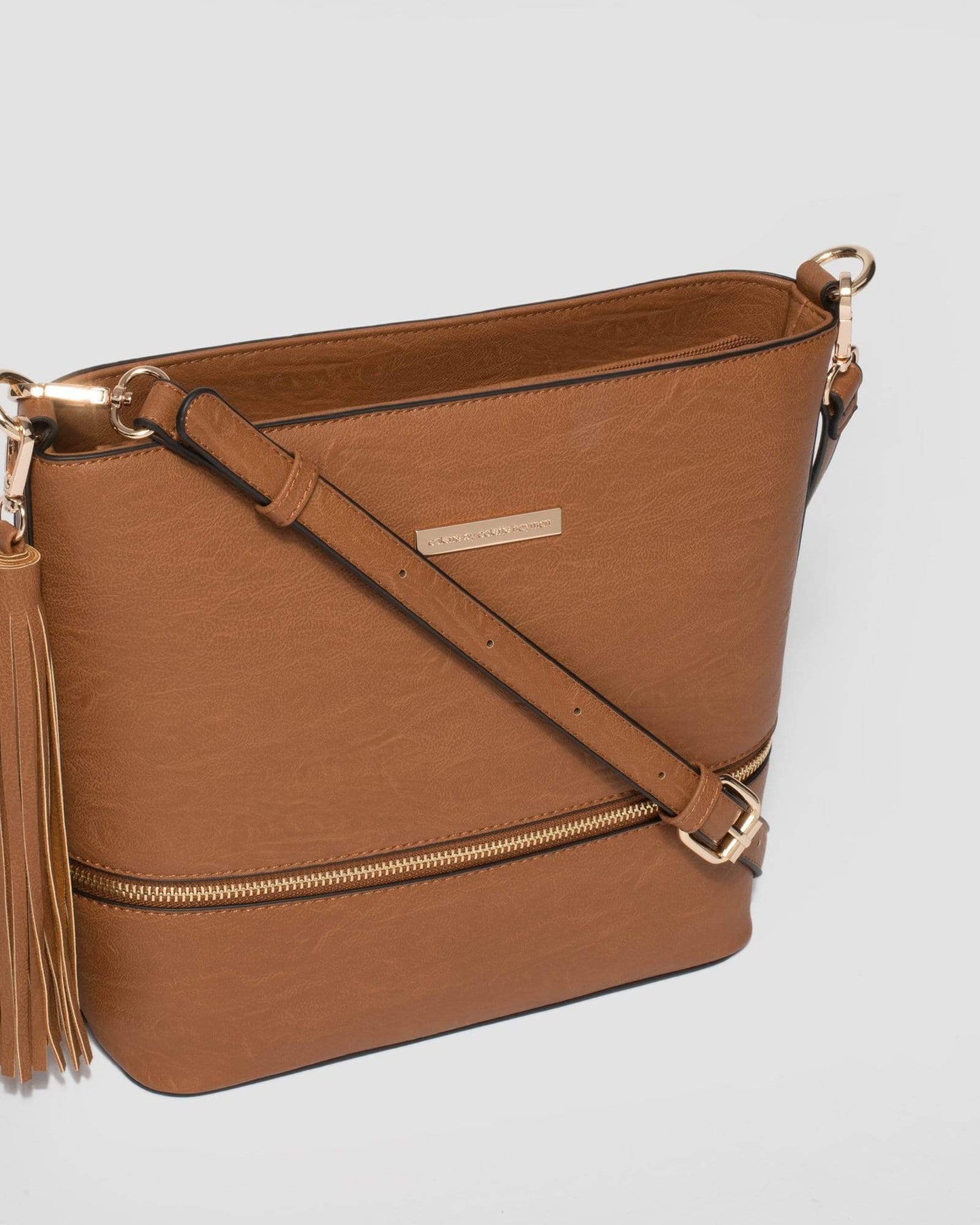 Colette by Colette Hayman Pia Tassel Medium Crossbody Bag (Tan)
