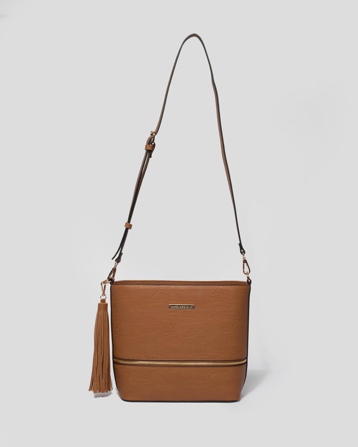 Colette by Colette Hayman Pia Tassel Medium Crossbody Bag (Tan)