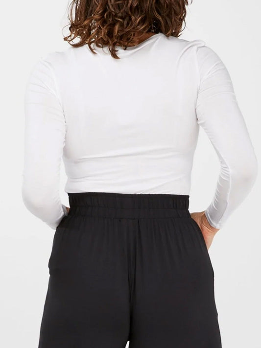 TANI LONG SLEEVE HIGH NECK TOP (White)