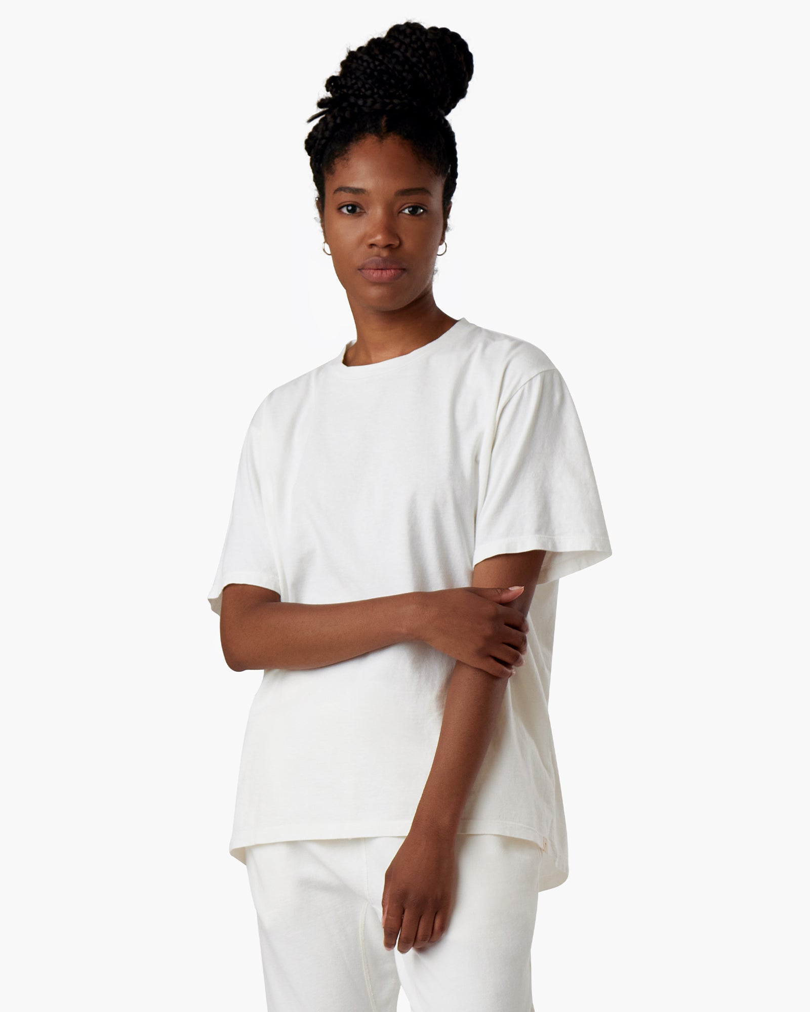 Image of T-Shirts. Productname: Core Classic Tee Cream in Cream colour by brand - TKEES
