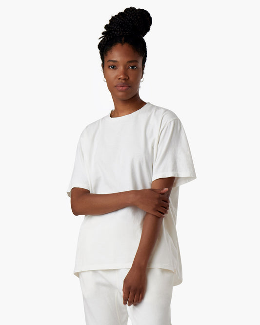 Image of T-Shirts. Productname: Core Classic Tee Cream in Cream colour by brand - TKEES