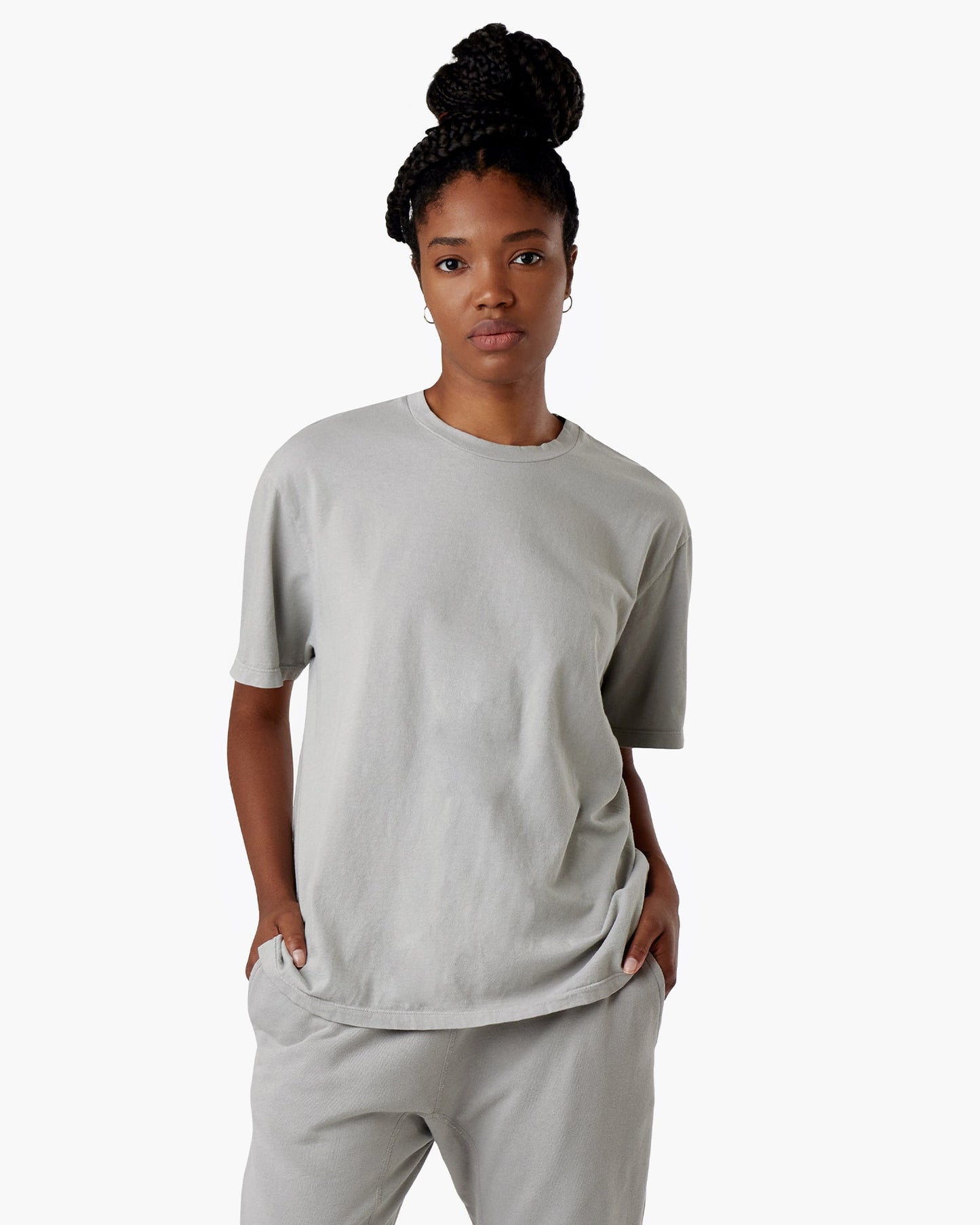 Image of T-Shirts. Productname: Core Classic Tee Dove in Dove colour by brand - TKEES