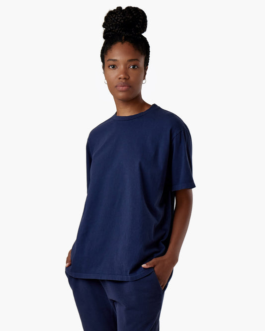 Image of T-Shirts. Productname: Core Classic Tee Navy in Navy colour by brand - TKEES