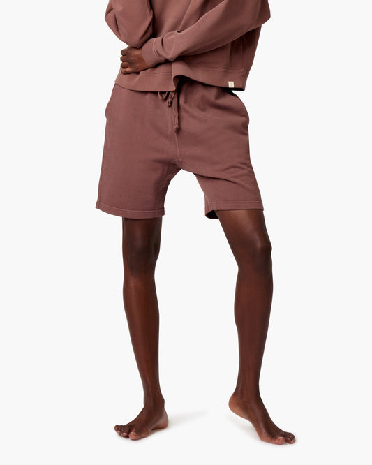 Image of a model wearing Shorts. Productname: Core Short Cafe in Cafe colour by brand - TKEES