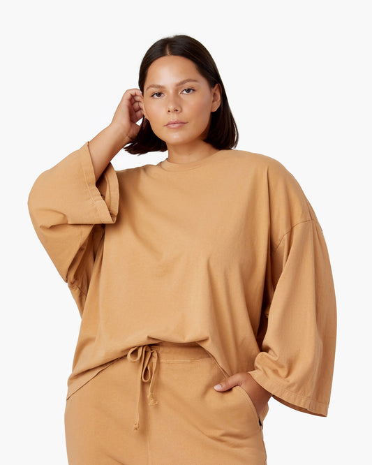Image of T-Shirts. Productname: Core Longsleeve Tee Toast in Toast colour by brand - TKEES