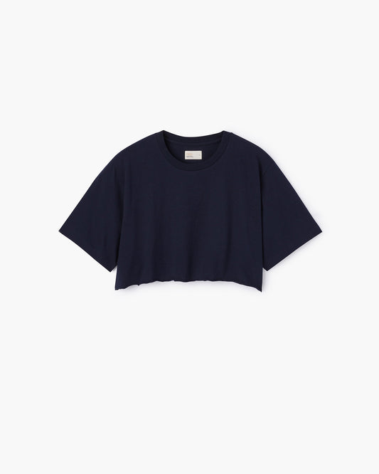 Cropped Tee (Midnight Navy)