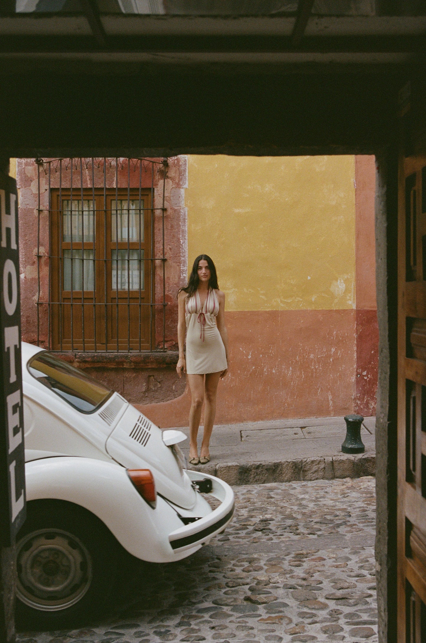 Image of Dresses. Product name - Theo Dress in Beige colour by brand - With Jéan