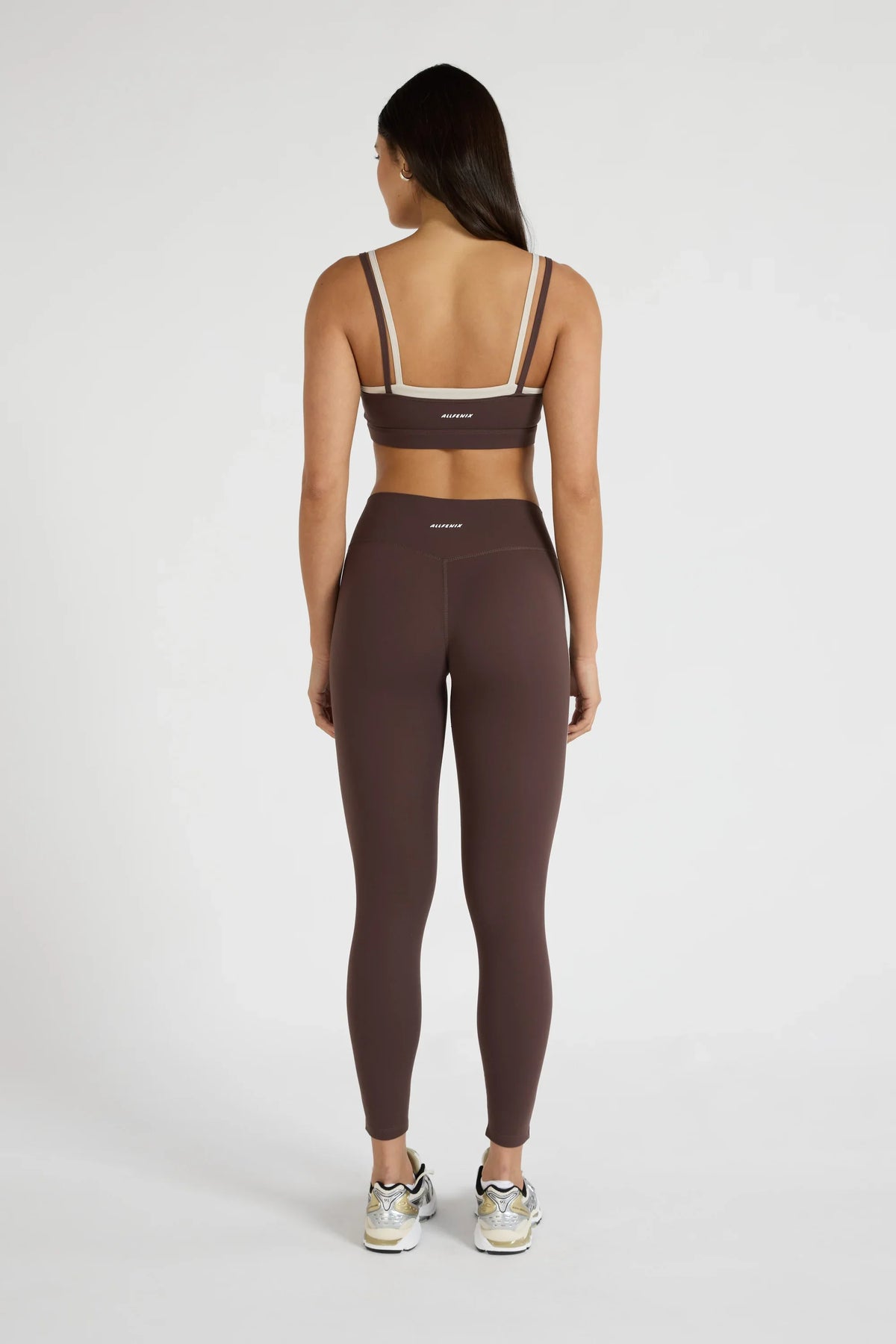 ALLFENIX CloudCore Contrast Stripe 7/8 Legging (Espresso)
