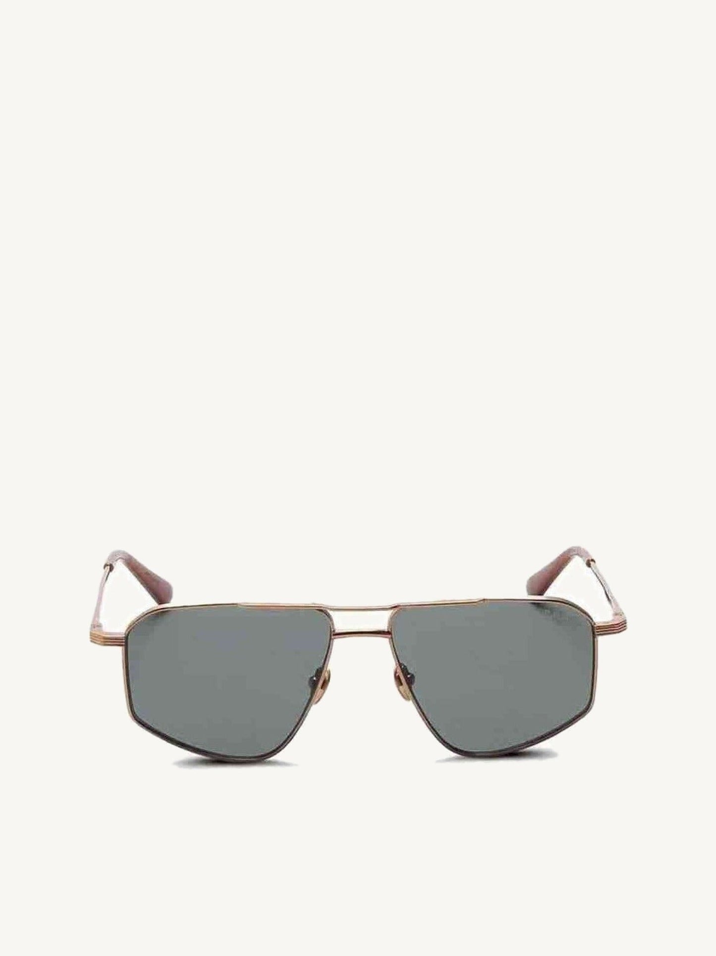 G.O.D Thirty Six II Sunglasses with Green Lens (Gold)