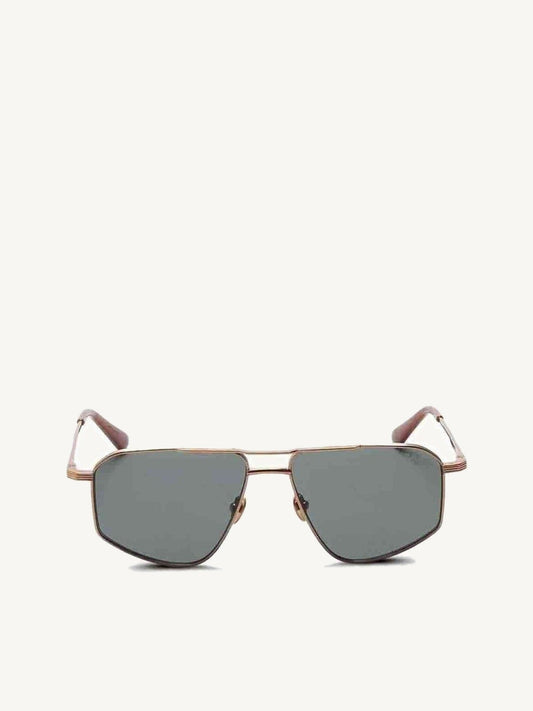 G.O.D Thirty Six II Sunglasses with Green Lens (Gold)