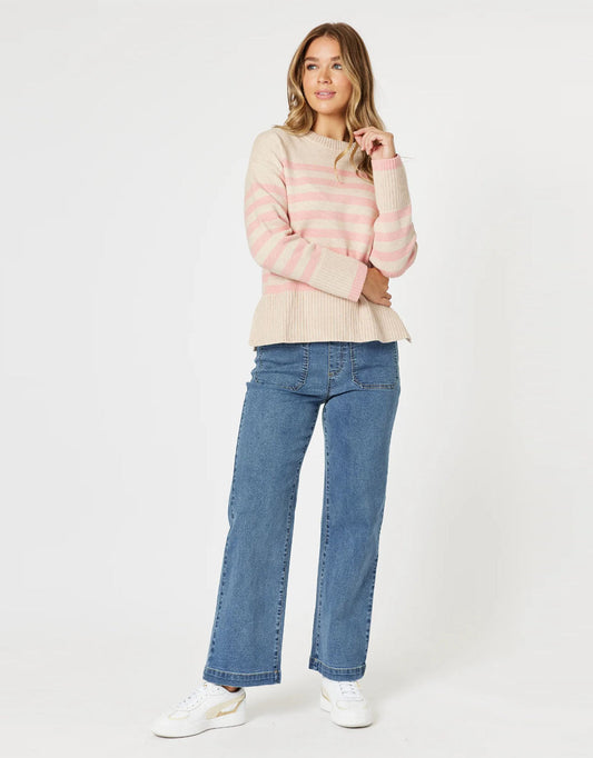 Carpenter Stretch Leg Jean - (Washed Denim)