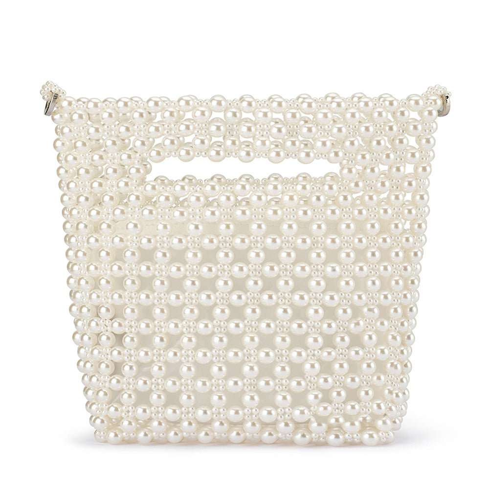 Olga Berg TILDA Beaded Grab Bag (Pearl)