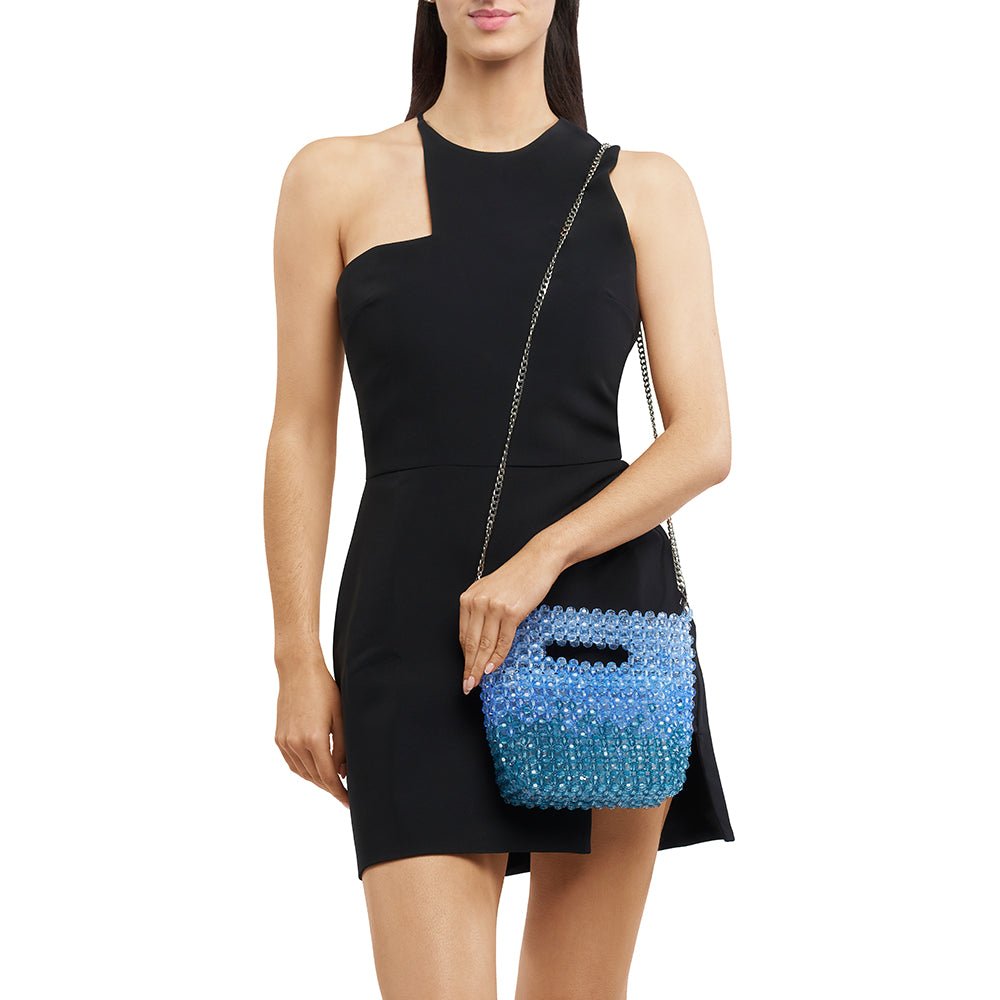 Olga Berg TILDA Beaded Grab Bag (Blue)