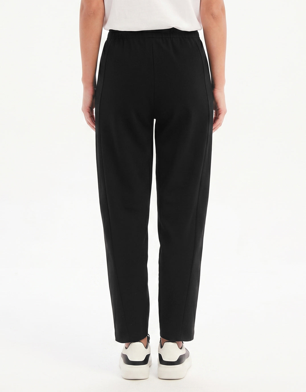 Tirelli Barrel Leg Lounge Pant (Black / Cream Stripe)