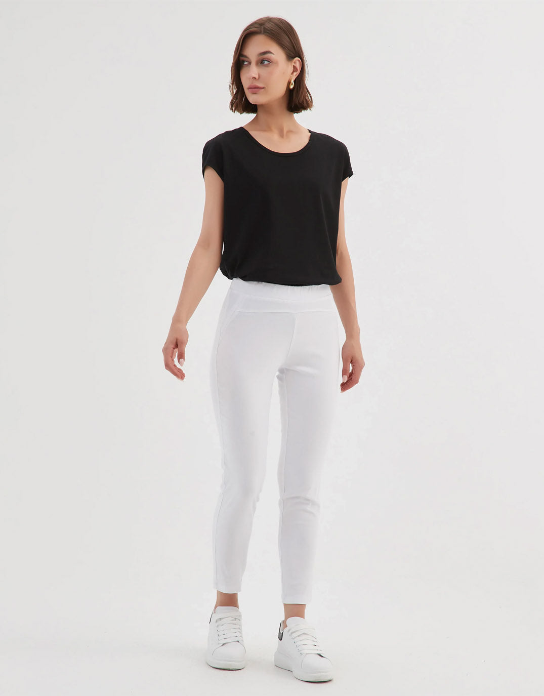 Tirelli The 24/7 Bengaline Crop Pant (White)