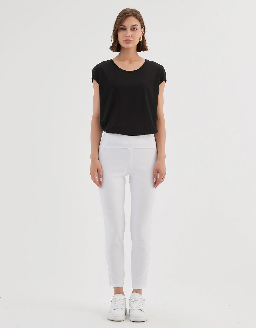 Tirelli The 24/7 Bengaline Crop Pant (White)