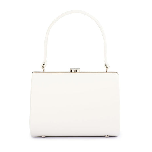 Olga Berg TONIA Top Handle Bag (White)