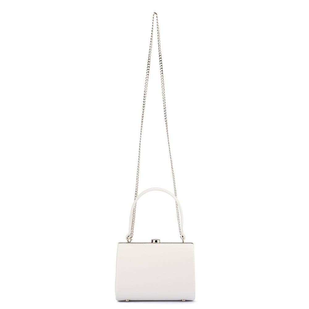 Olga Berg TONIA Top Handle Bag (White)