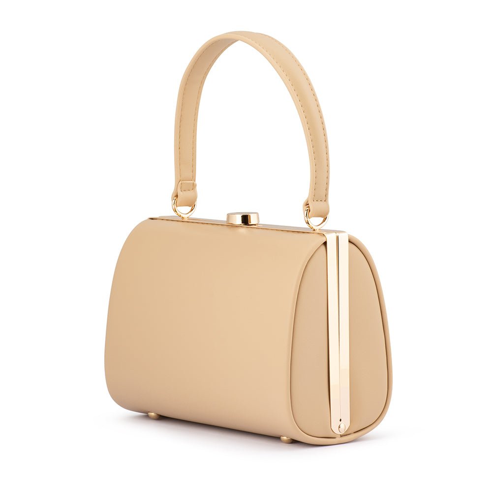 Olga Berg TONIA Top Handle Bag (Natural)