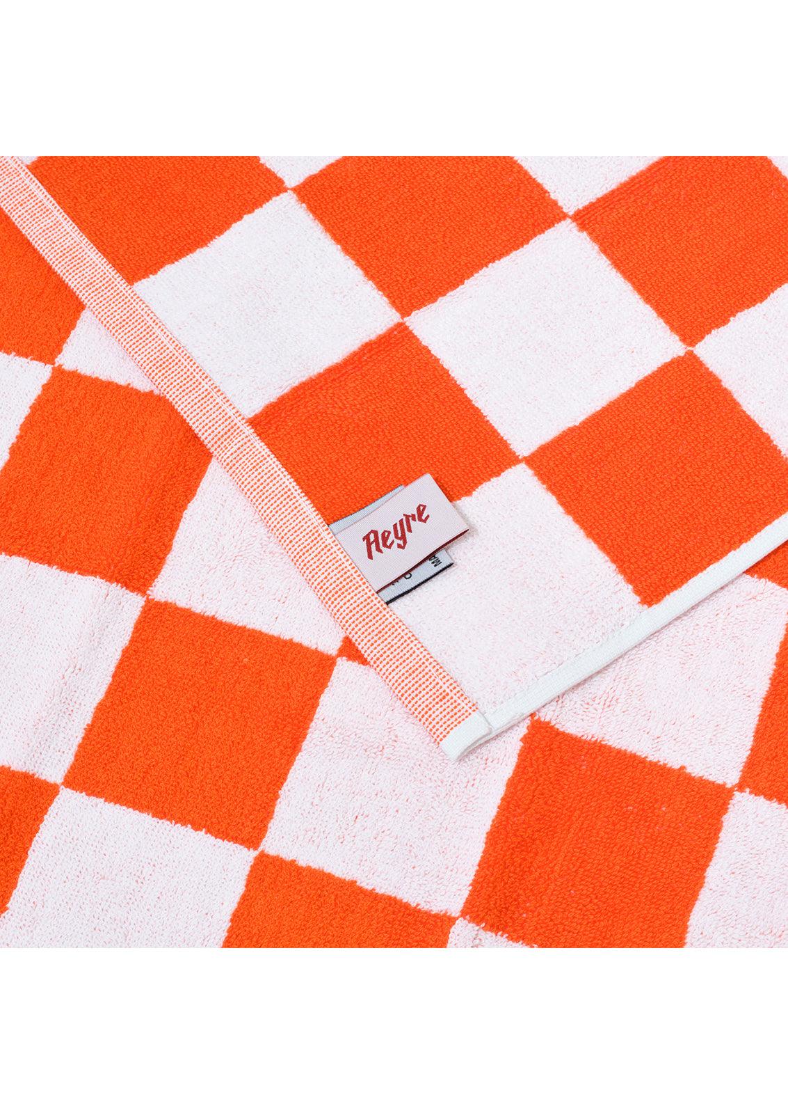 Blanca Studio TOWEL SET BIG CHECK (Orange)
