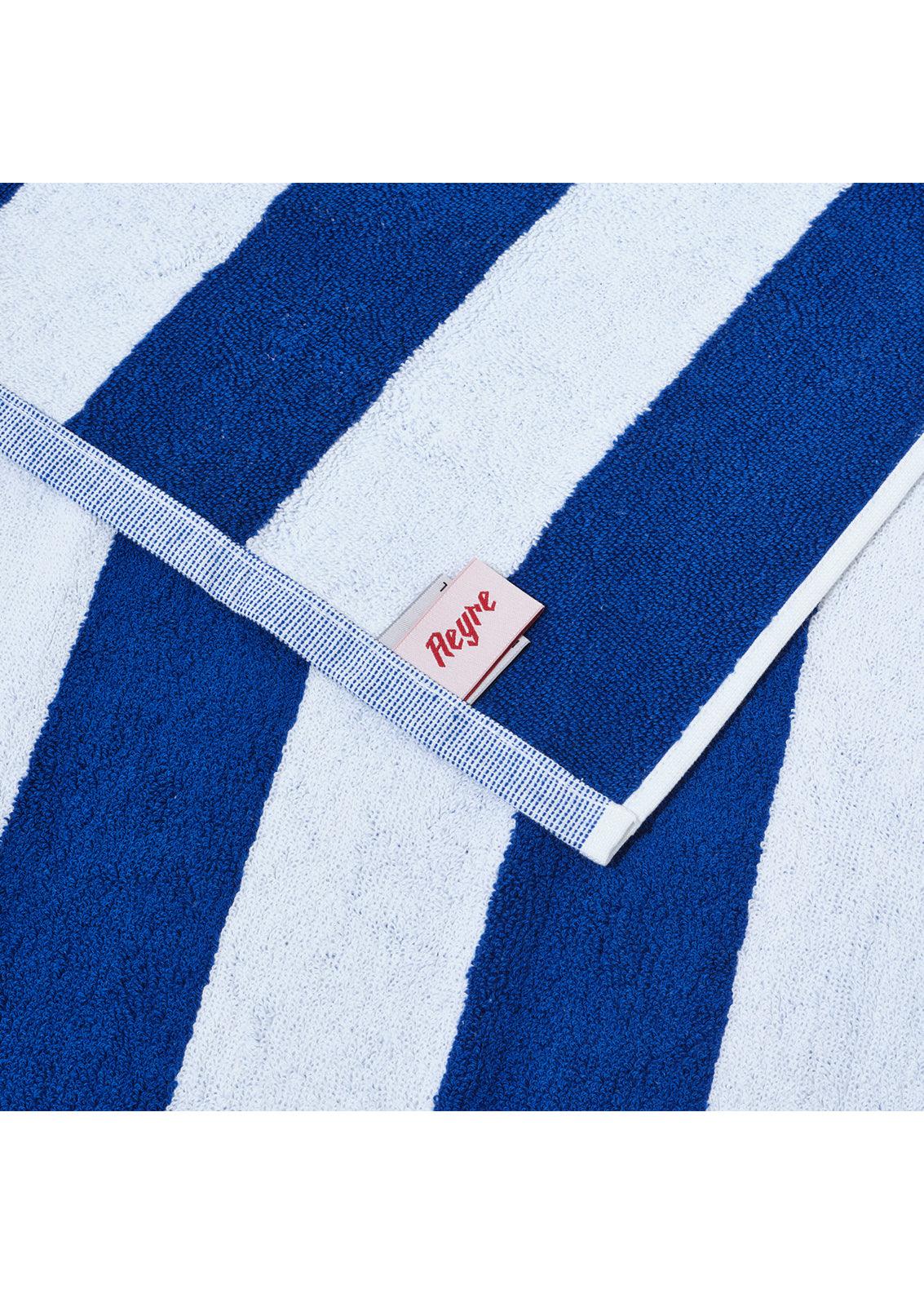 Blanca Studio TOWEL SET COBALT WIDE STRIPES (Blue)