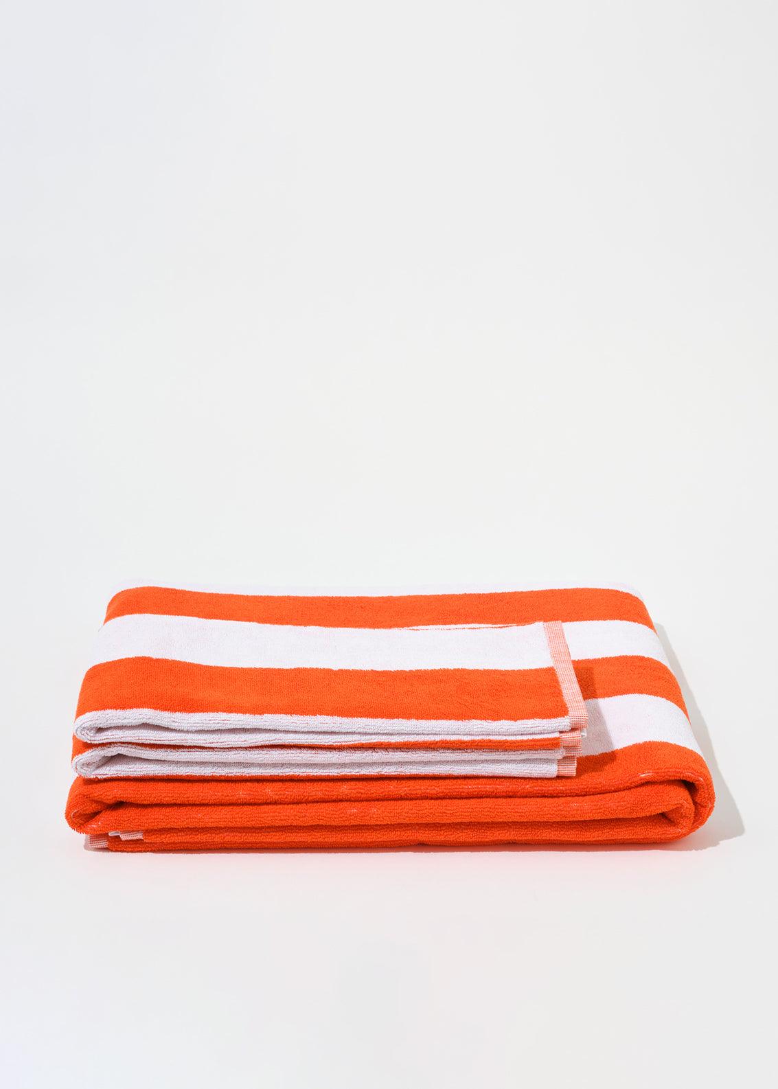 Blanca Studio TOWEL SET WIDE STRIPES (Orange)