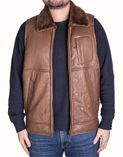 Ever Australia DY*Vest Nappa Men (Coffee)