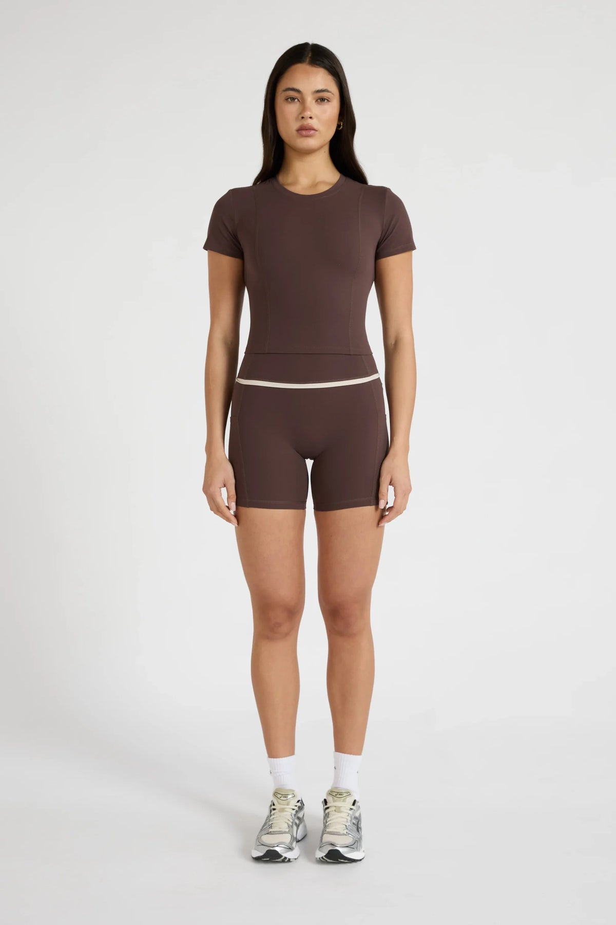 ALLFENIX CloudCore Lite Crop Tee (Espresso)