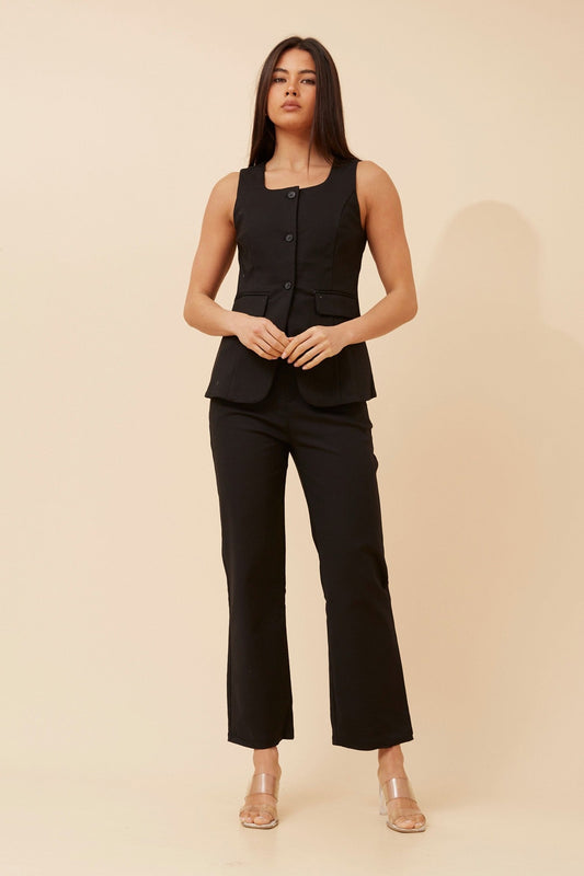 DAYITA SOLID VEST (Black)