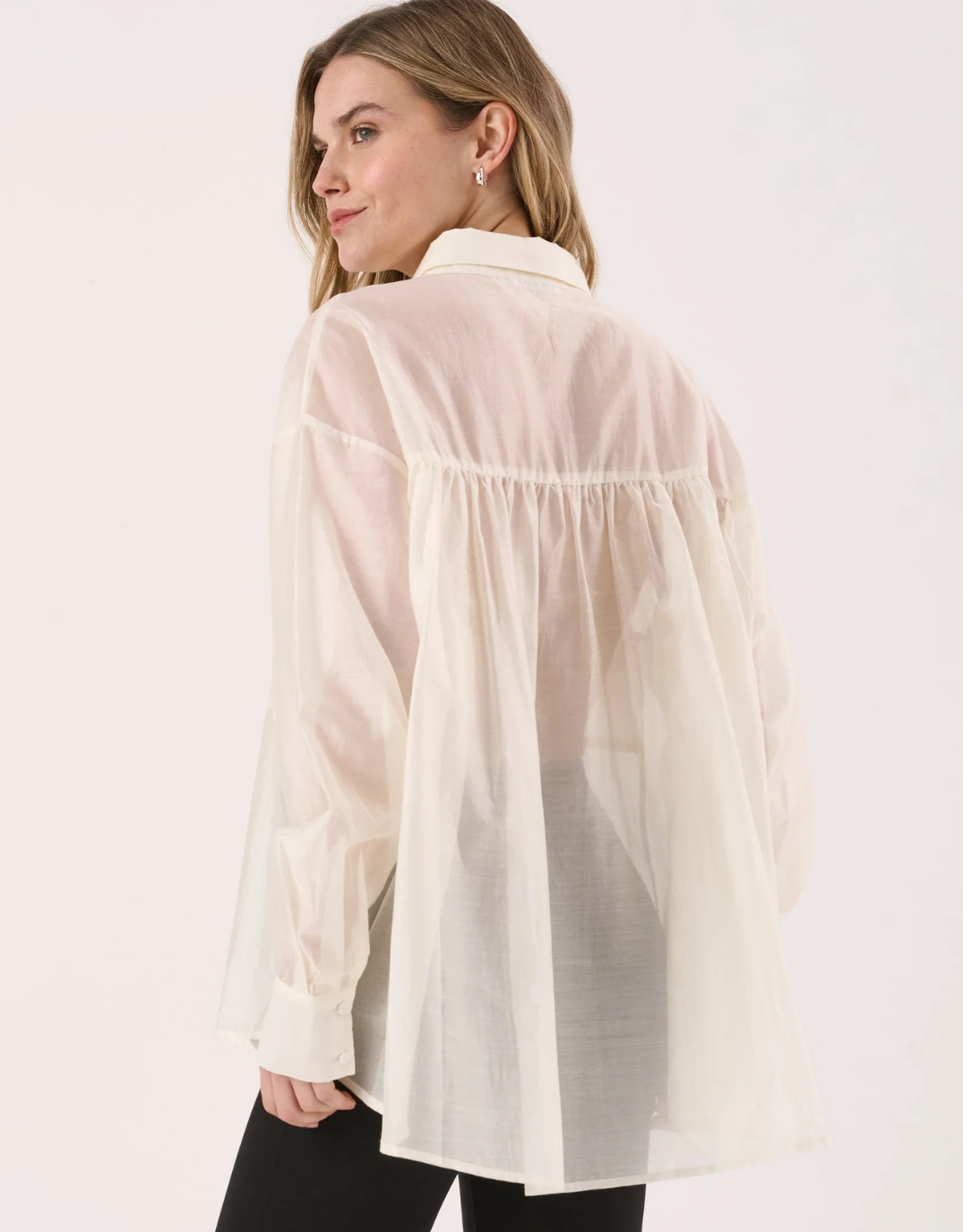 Sass Clothing Val Oversized Shirt (White)