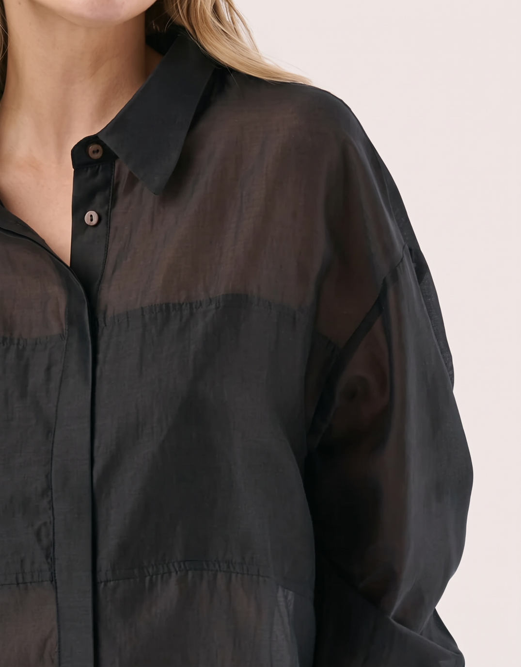Sass Clothing Val Oversized Shirt (Black)