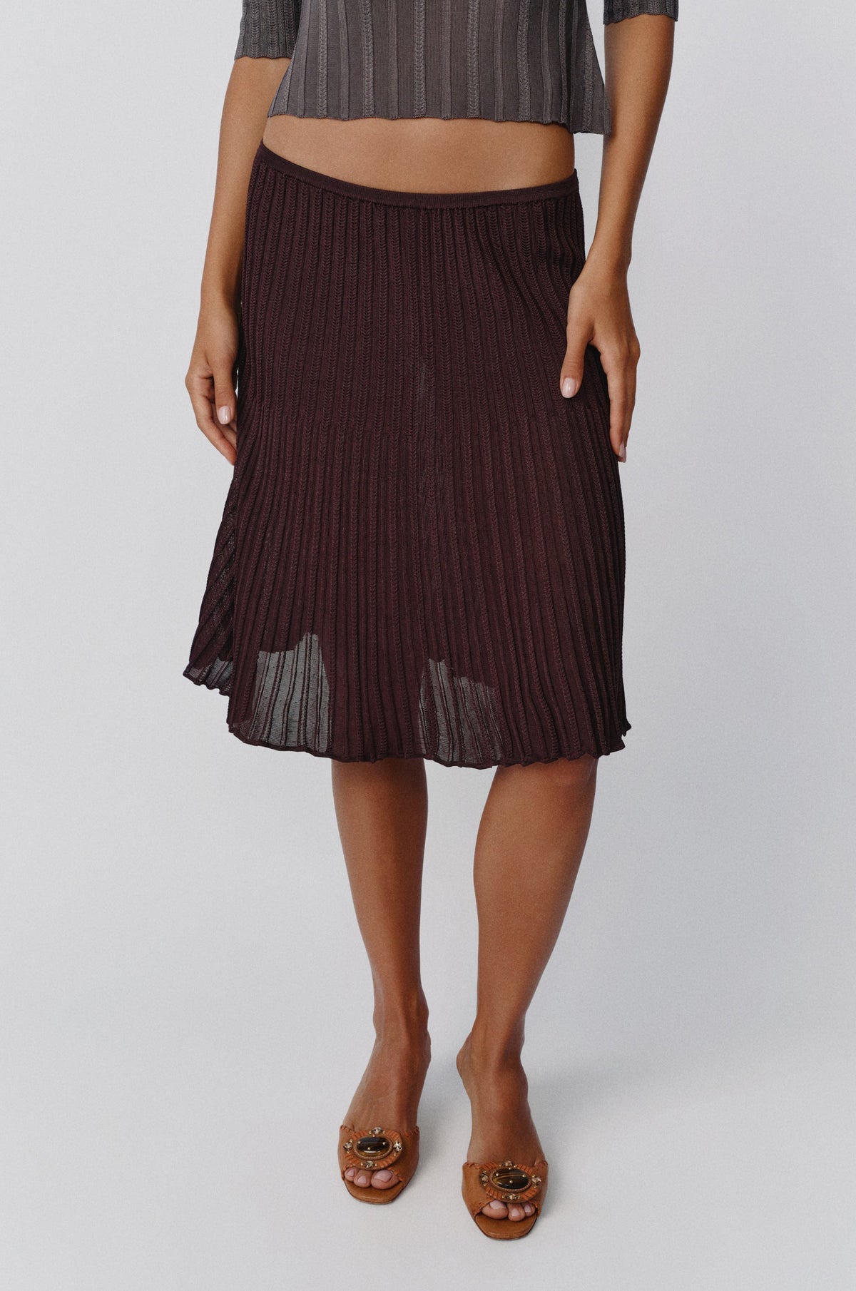 With Jéan Veda Skirt (Chocolate)