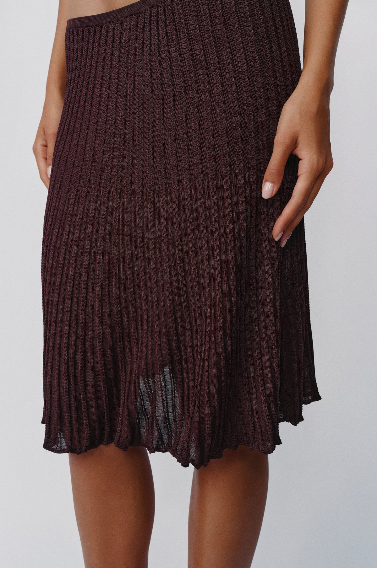 With Jéan Veda Skirt (Chocolate)