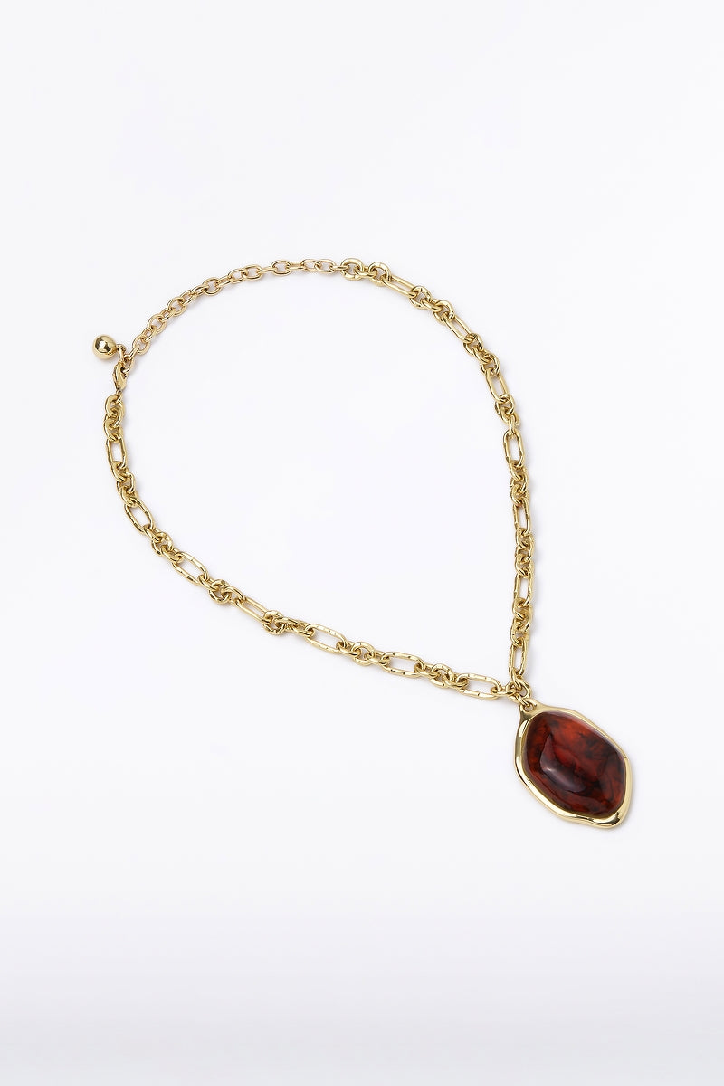 Image of Jewelry. Product name - Venetian Oval Pendant in Gold colour by brand - Carla Zampatti