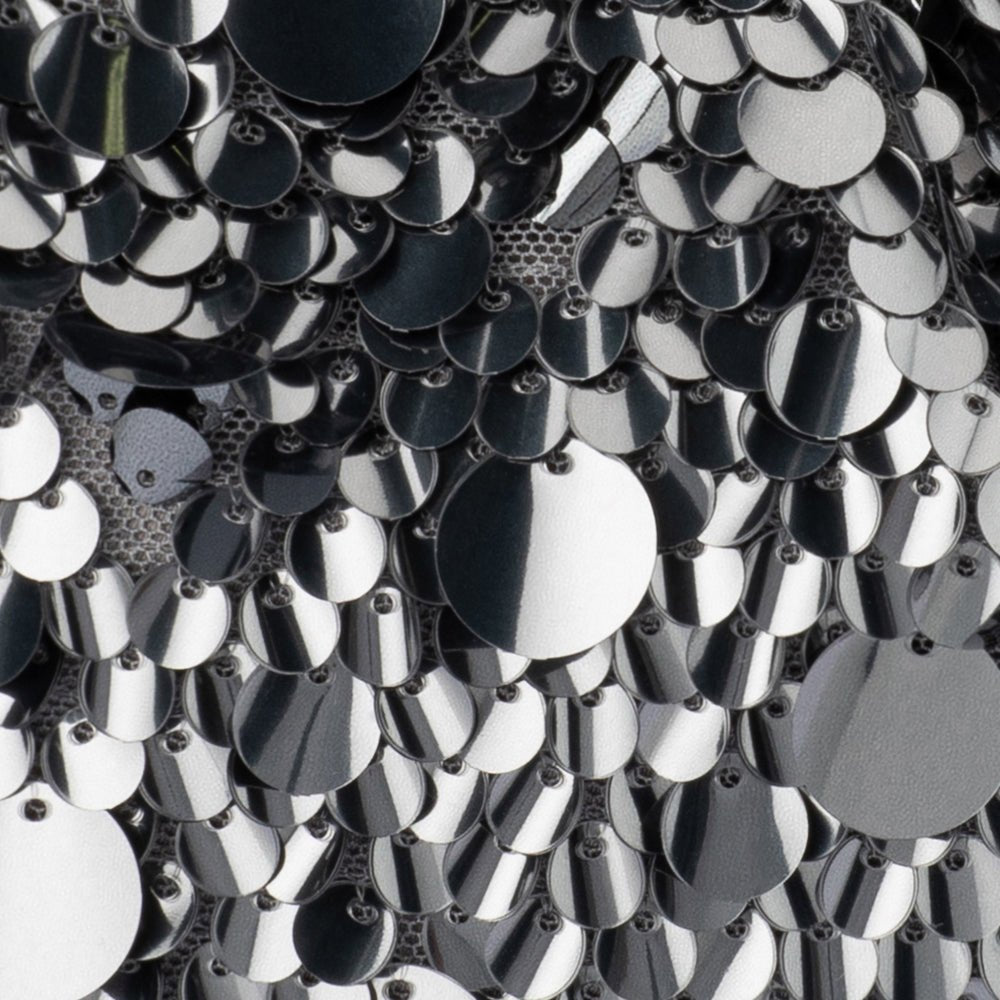 Olga Berg VERA Sequin Top Handle (Gunmetal)